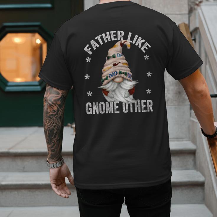 Grandpa Fathers Day Gnome For Men And Best Dad Pun Men's Back Print T-Shirt
