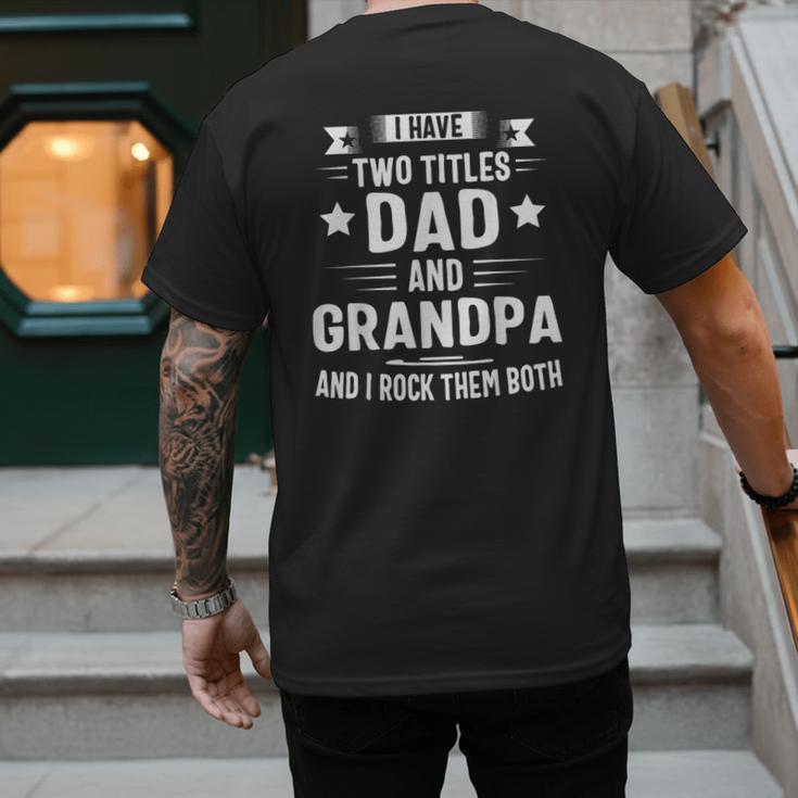 Grandpa Shirt For Men Fathers Day Dad And Grandpa Men's Back Print T-Shirt Grandpa Shirt For Men Fathers Day Dad And Grandpa Men's Back Print T-Shirt