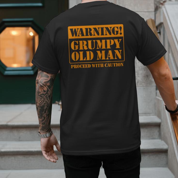 Grumpy Old Man Tee Shirt For Grandfathers Dads Father's Day Men's Back Print T-Shirt Grumpy Old Man Tee Shirt For Grandfathers Dads Father's Day Men's Back Print T-Shirt