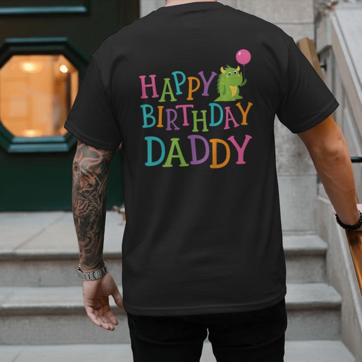 Happy Birthday Daddy Men's Back Print T-Shirt