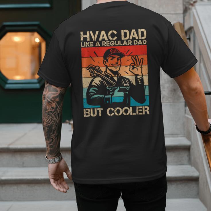 HVAC Dad HVAC Technician Mechanic Repairman Men's Back Print T-Shirt
