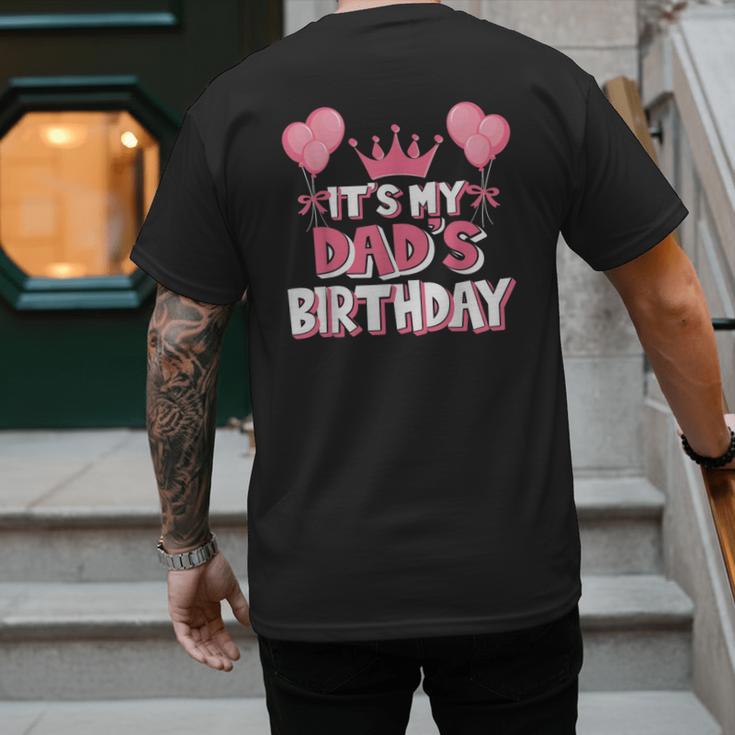 It's My Dad's Birthday Celebration Small Men's Back Print T-Shirt It's My Dad's Birthday Celebration Small Men's Back Print T-Shirt