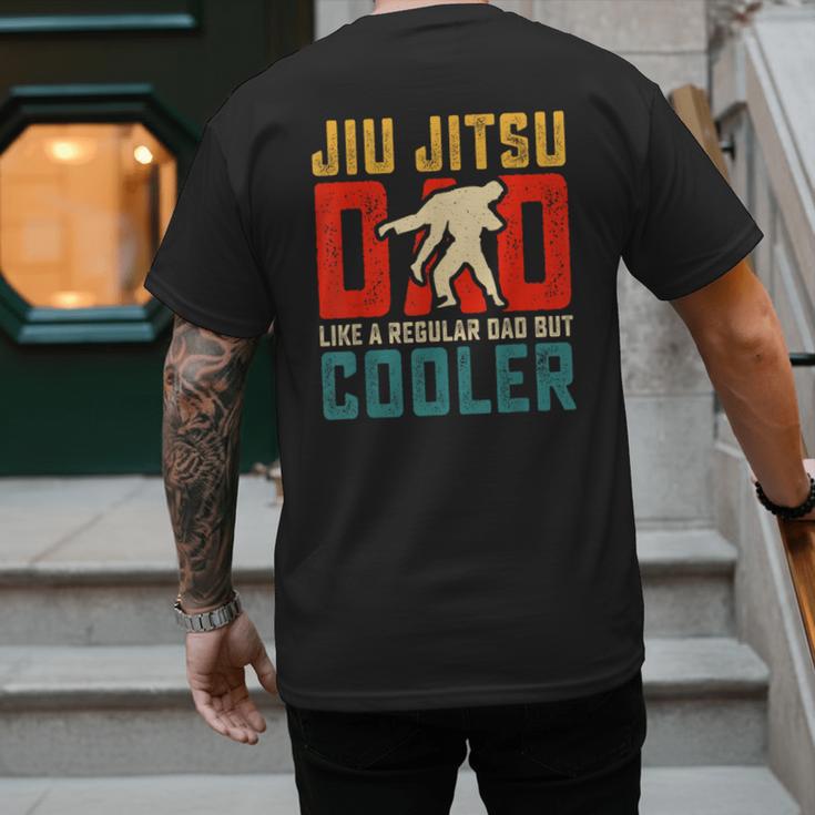 Jiu Jitsu Dad Like A Regular Dad But Cooler Dad Father Men's Back Print T-Shirt