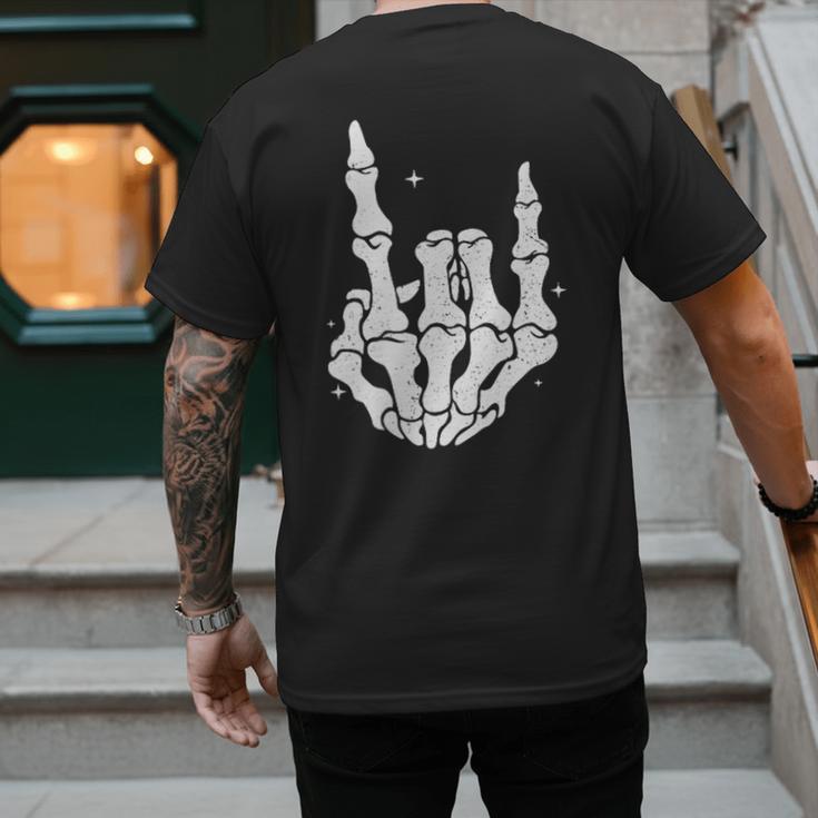 Just A Dad Who Always Came Back 2 Sided Skeleton Men's Back Print T-Shirt Just A Dad Who Always Came Back 2 Sided Skeleton Men's Back Print T-Shirt