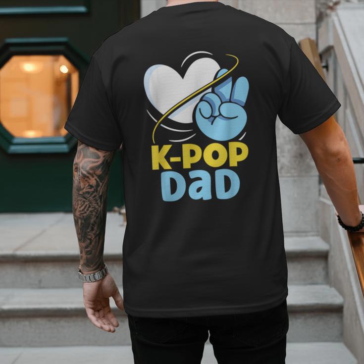 K-POP Dad Korean Lover K-Pop Music Cute Father Daddy Papa Men's Back Print T-Shirt