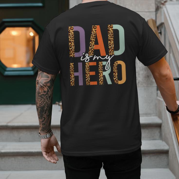 Kids Fathers Day Shirt For Son Daughter My Dad Is My Hero Men's Back Print T-Shirt Kids Fathers Day Shirt For Son Daughter My Dad Is My Hero Men's Back Print T-Shirt