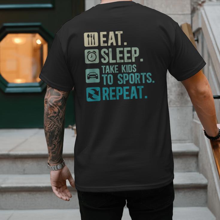 Take Kids To Sports Dad Sports Father Sport Dad Men's Back Print T-Shirt