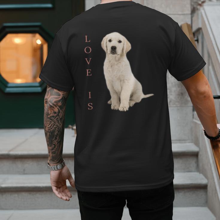 Labrador Retriever Shirt Women Men Lab Mom Dad Dog Tee Men's Back Print T-Shirt