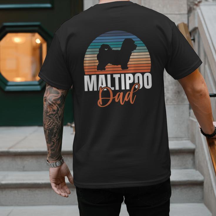 Maltipoo Dad Men's Back Print T-Shirt