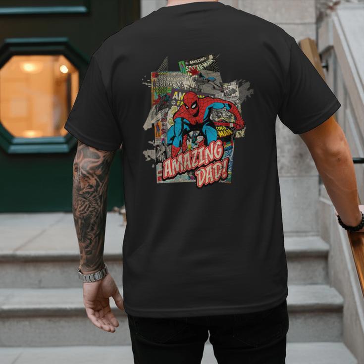 Marvel Spider-Man Amazing Dad Father's Day Men's Back Print T-Shirt