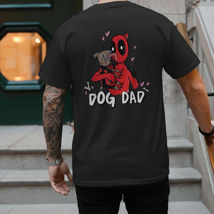 Marvel Super Heroes Pets Deadpool Loves Dogpool Dog Dad Men's Back Print T-Shirt