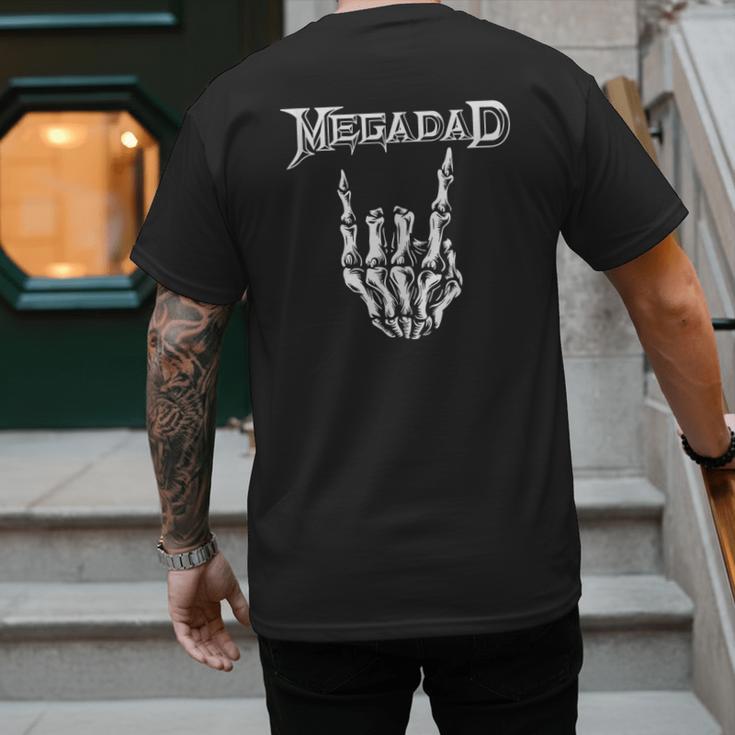 Megadad Retro 90s Hard Rock Band Heavy Metal Father's Day Men's Back Print T-Shirt Megadad Retro 90s Hard Rock Band Heavy Metal Father's Day Men's Back Print T-Shirt