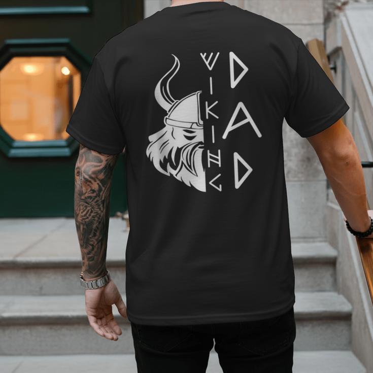 Men Celtic Norse Mythology Viking Dad Men's Back Print T-Shirt