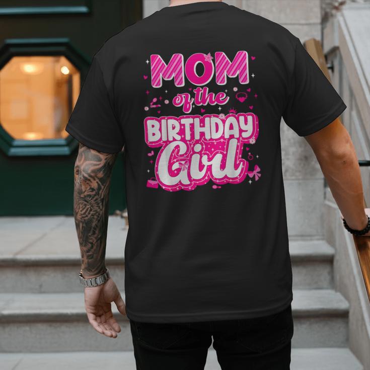 Mom And Dad Birthday Girl Family Matching Party Decorations Men's Back Print T-Shirt