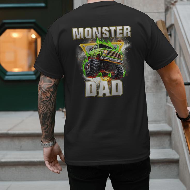 Monster Truck Dad Monster Truck Are My Jam Adults Kids Men's Back Print T-Shirt