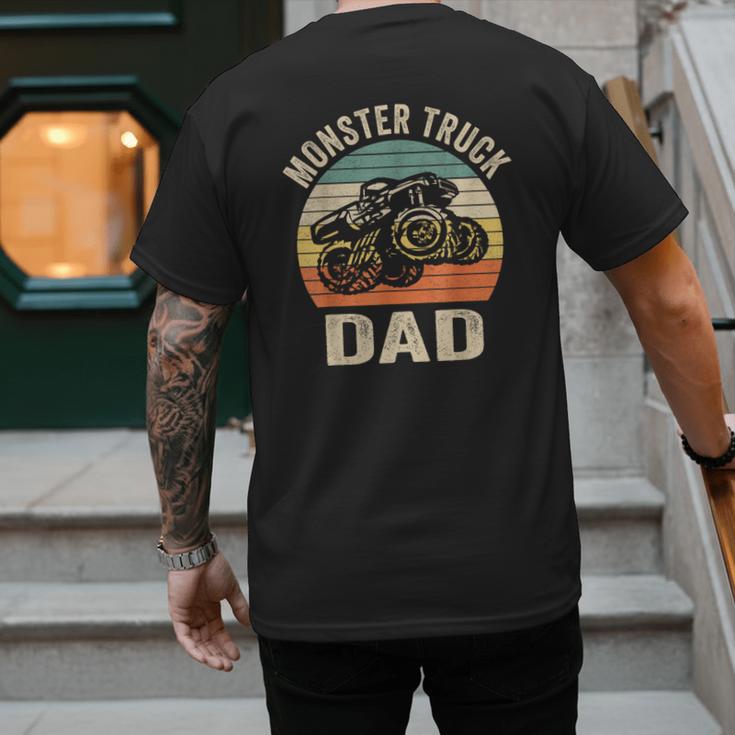 Monster Truck Dad Shirt Retro Vintage Monster Truck Shirt Men's Back Print T-Shirt