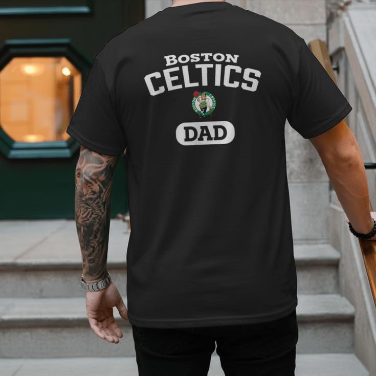 NBA Boston Celtics Dad Arched Team Logo Men's Back Print T-Shirt NBA Boston Celtics Dad Arched Team Logo Men's Back Print T-Shirt