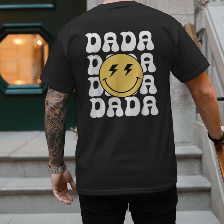 One Happy Family Birthday Matching Apparel Dada One Happy Dude Birthday Theme Family Matching Adult Child Short Sleeve Crew Neck Classic Fit Polyester 50 Cotton 50 Men's Back Print T-Shirt