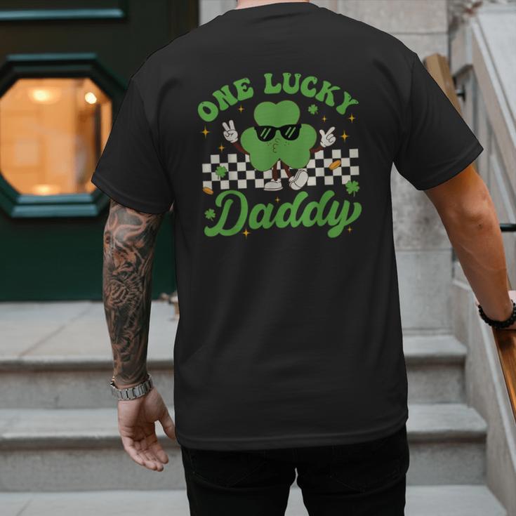 One Lucky Daddy St Patricks Day Dad Father Men's Back Print T-Shirt