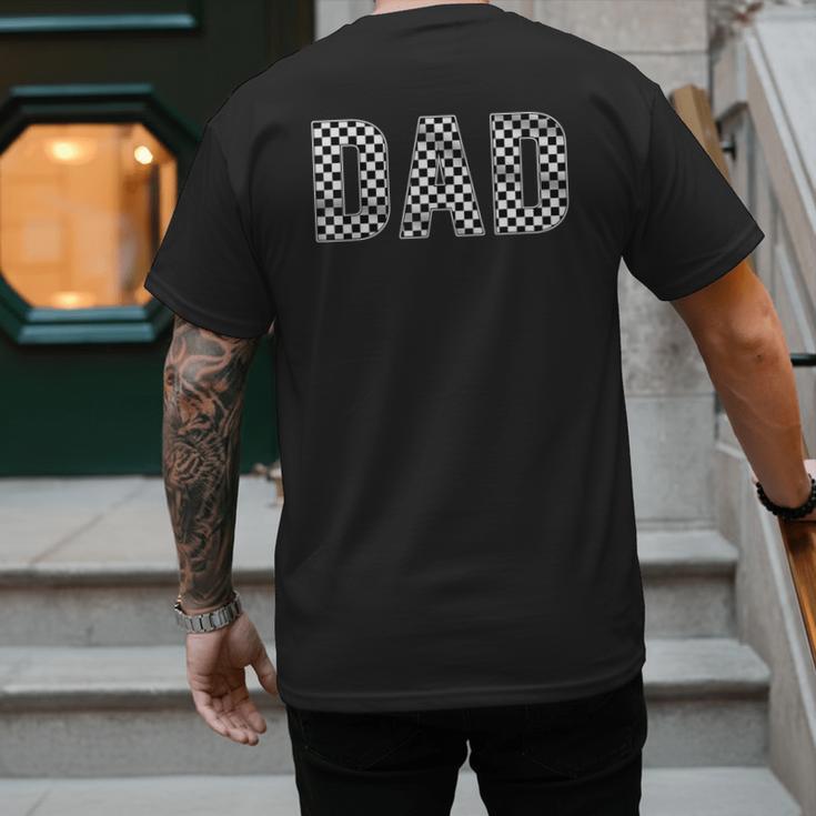 Pit Crew Dad Racing Car Family Matching Birthday Party Men's Back Print T-Shirt