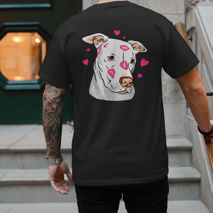 Pitbull Love Pitbull Moms Dads Men's Back Print T-Shirt