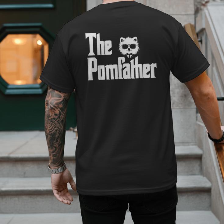 The PomFather Pomeranian Dog Dad Shirt Men Men's Back Print T-Shirt