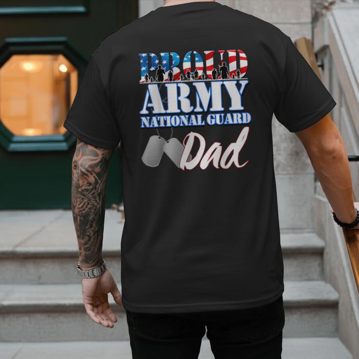 Proud Army National Guard Dad Fathers Day Shirt Men Men's Back Print T-Shirt