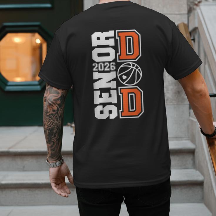 Proud Dad Of A 2026 Senior Graduate Basketball Senior 26 Men's Back Print T-Shirt Proud Dad Of A 2026 Senior Graduate Basketball Senior 26 Men's Back Print T-Shirt