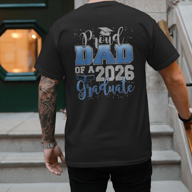 Proud Dad Of a Class Of 2026 Graduate Senior Graduation Men's Back Print T-Shirt