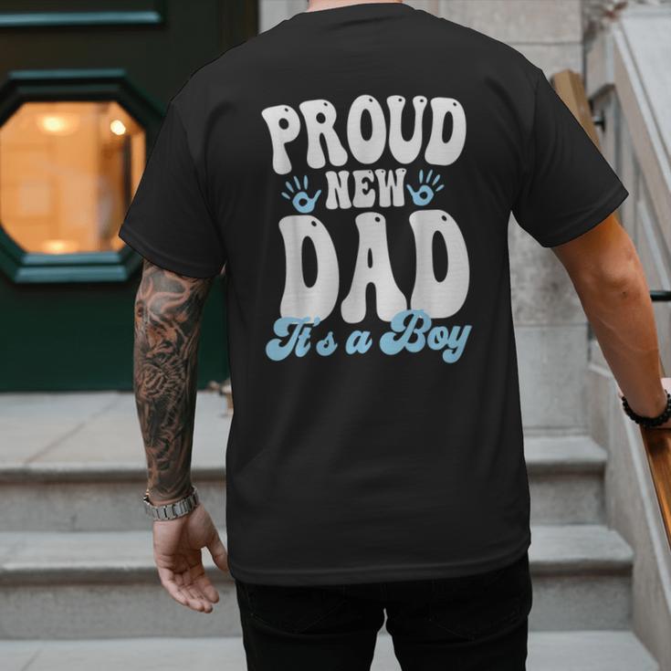 Proud New Dad It's A Boy Father To Be Soon To Be Dad Men's Back Print T-Shirt