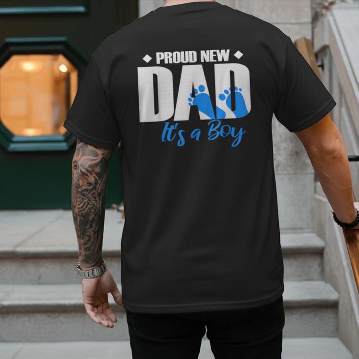 Proud New Dad It's A Boy Men's Back Print T-Shirt