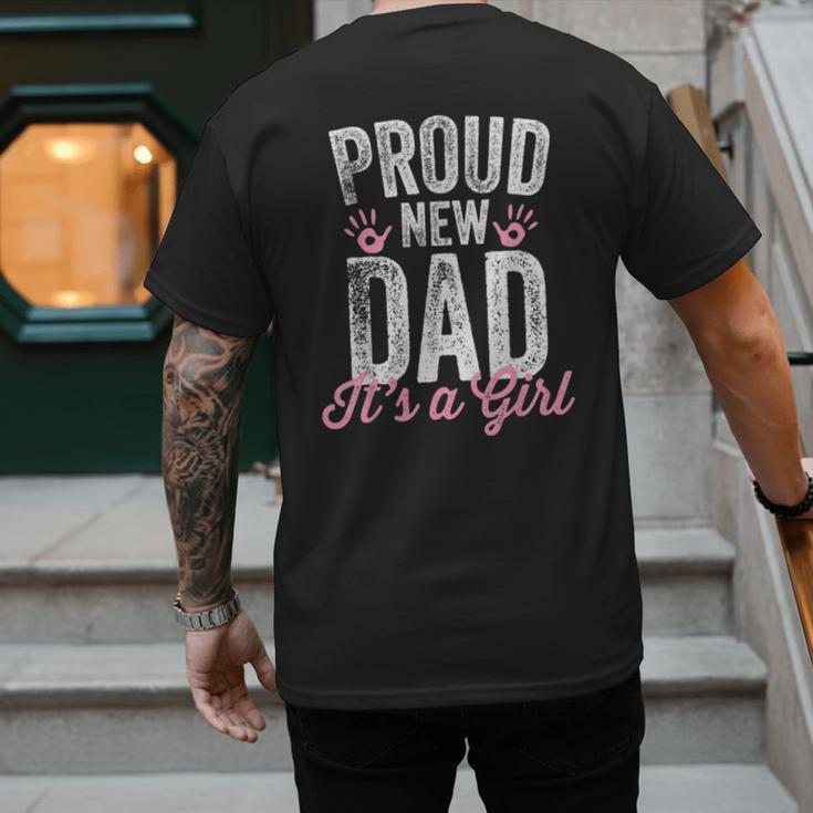 Proud New Dad It's A Girl Father To Be Soon To Be Dad Men's Back Print T-Shirt