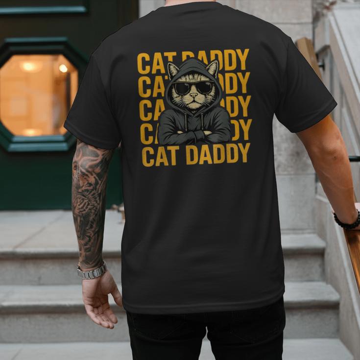 Retro Cat Daddy Style Animal For Men Women Kid Boy Girl Men's Back Print T-Shirt