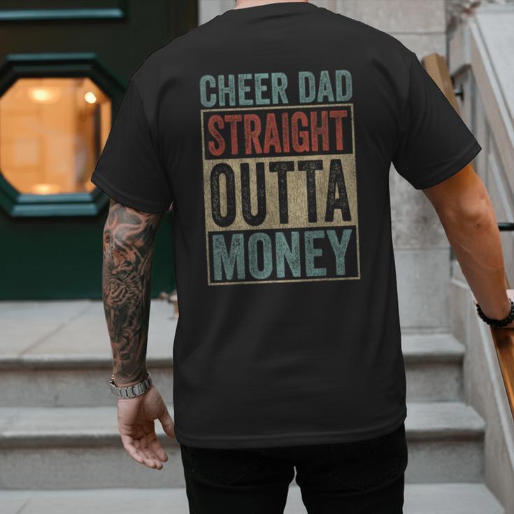 Retro Cheer Dad Straight Outta Money Men's Back Print T-Shirt