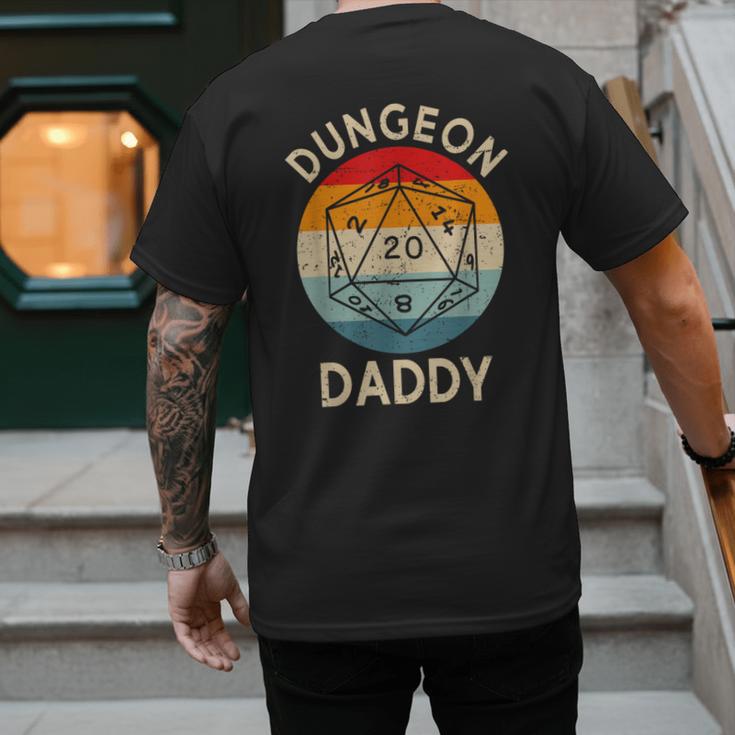 Retro Dungeon Daddy Fathers Day Men's Back Print T-Shirt
