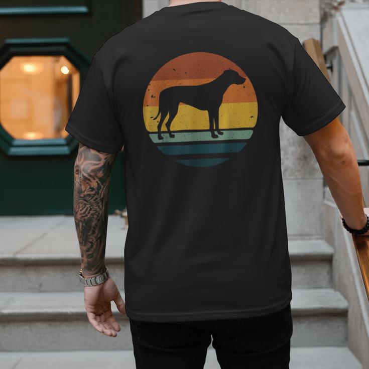 Rhodesian Ridgeback Vintage Retro Dog Mom Dad Men's Back Print T-Shirt