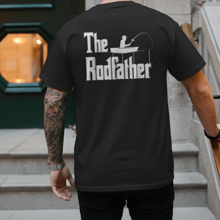 The Rodfather Fishing Dad Men's Back Print T-Shirt