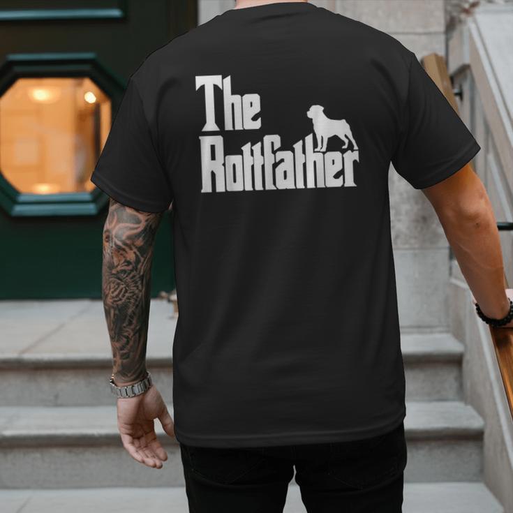 The RottFather Rottweiler Dad Shirt Men Men's Back Print T-Shirt