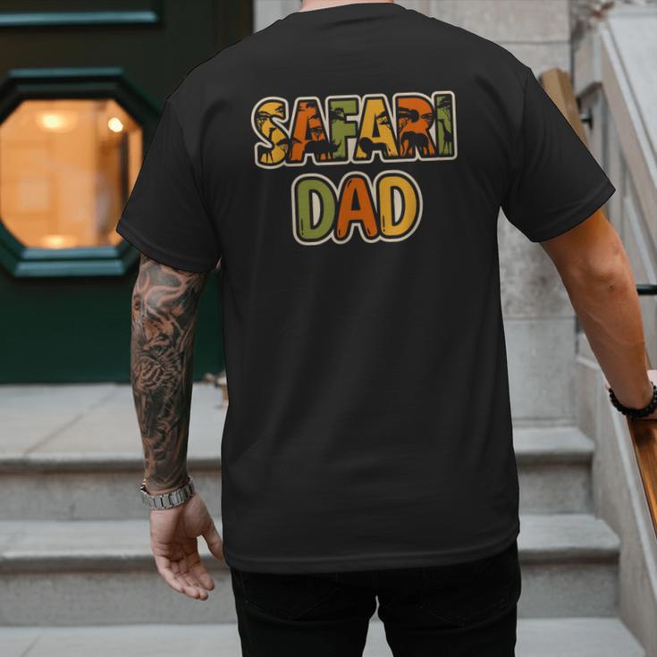 Safari Dad Safari Outfit Safari Costume Cute African Safari Men's Back Print T-Shirt