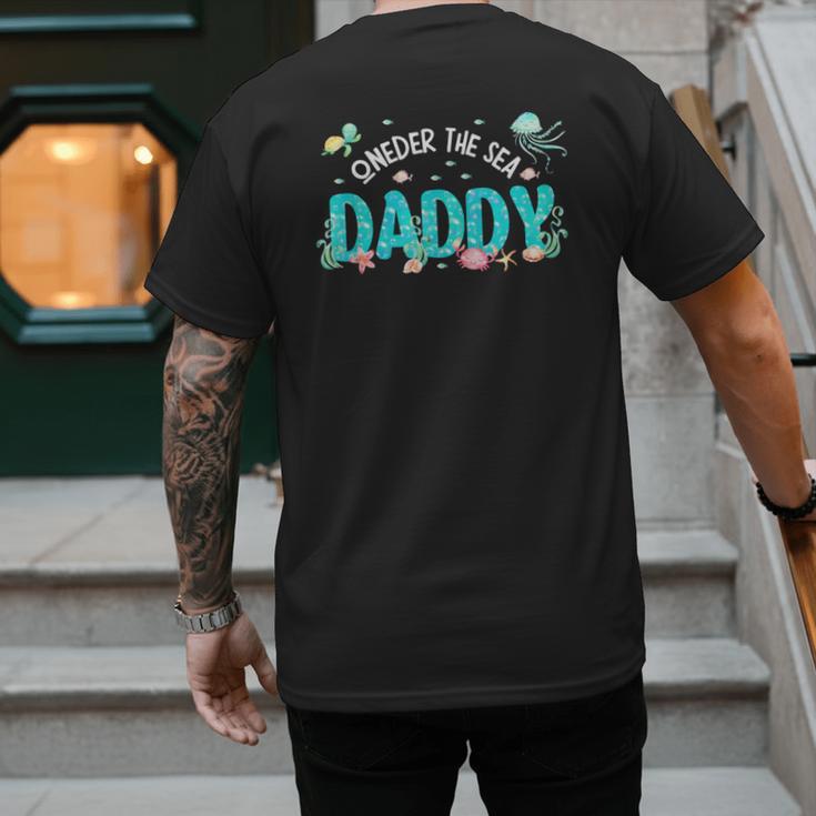 Under Sea Daddy Birthday Girl Boy Matching Family Party Men's Back Print T-Shirt