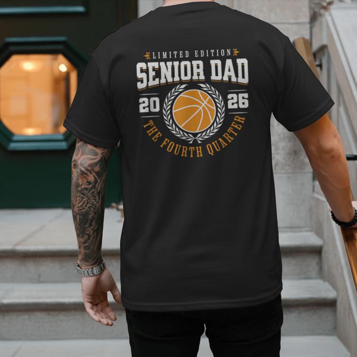 Senior Basketball Dad 2026 The Final Quarter Men's Back Print T-Shirt Senior Basketball Dad 2026 The Final Quarter Men's Back Print T-Shirt