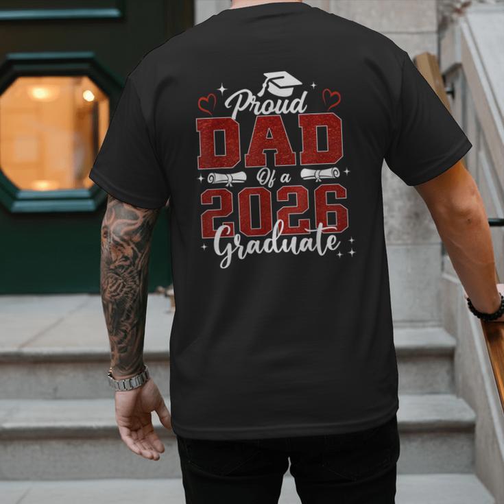 Senior Dad 2026 Graduation Proud Dad Of a 2026 Graduate Men's Back Print T-Shirt