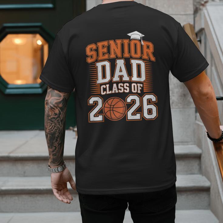 Senior Dad Class Of 2026 Graduate Basketball Graduation 2026 Men's Back Print T-Shirt