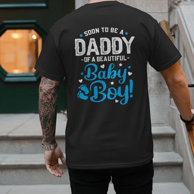 Soon To Be A Daddy Of A Baby Boy New Dad Expecting Father Men's Back Print T-Shirt Soon To Be A Daddy Of A Baby Boy New Dad Expecting Father Men's Back Print T-Shirt