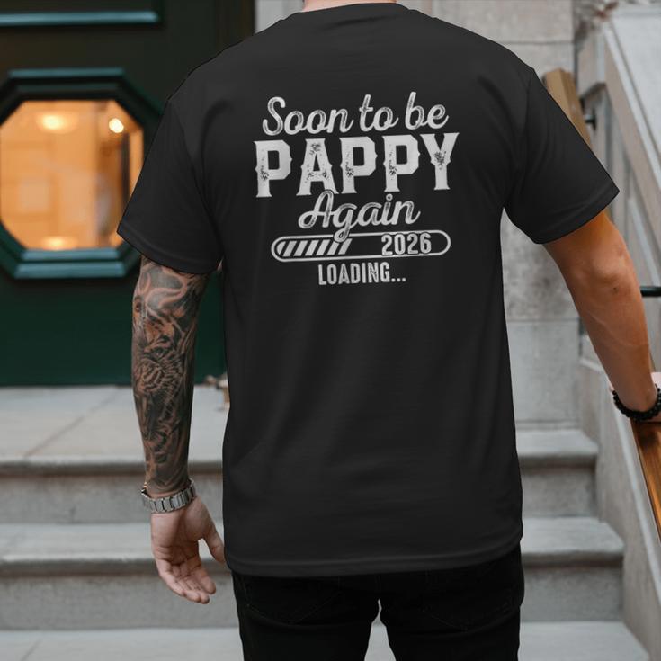 Soon To Be Pappy Again Est 2026 Future New Dad Men's Back Print T-Shirt Soon To Be Pappy Again Est 2026 Future New Dad Men's Back Print T-Shirt