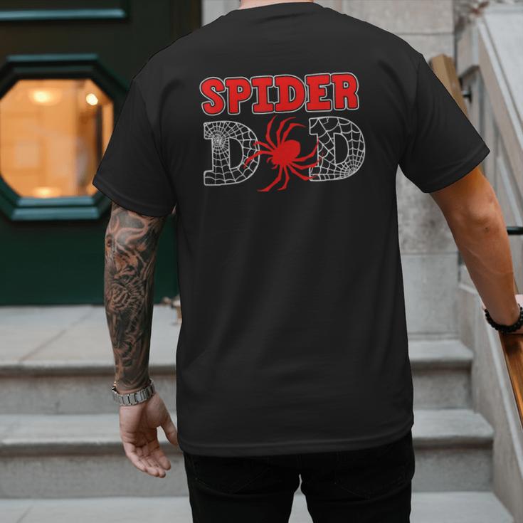 Spider Dad Spidey Birthday Family Matching Kid Daddy Spiders Men's Back Print T-Shirt