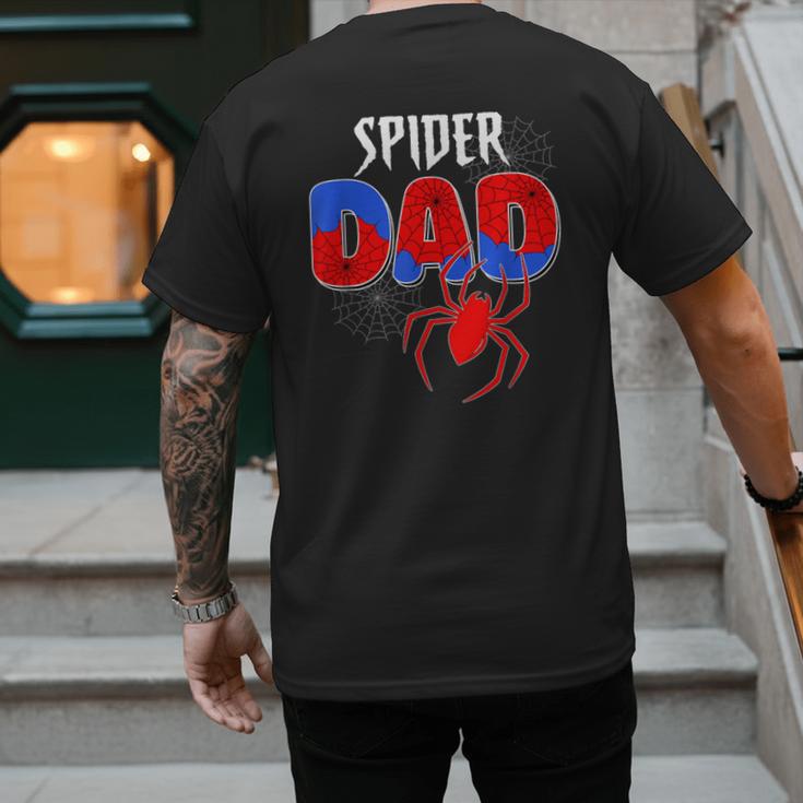 Spiders Dad Matching Family Birthday Father's Day Men's Back Print T-Shirt
