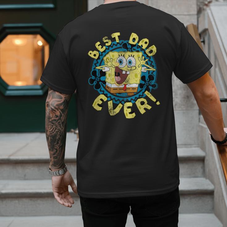 Spongebob Squarepants Father's Day Best Dad Ever Men's Back Print T-Shirt