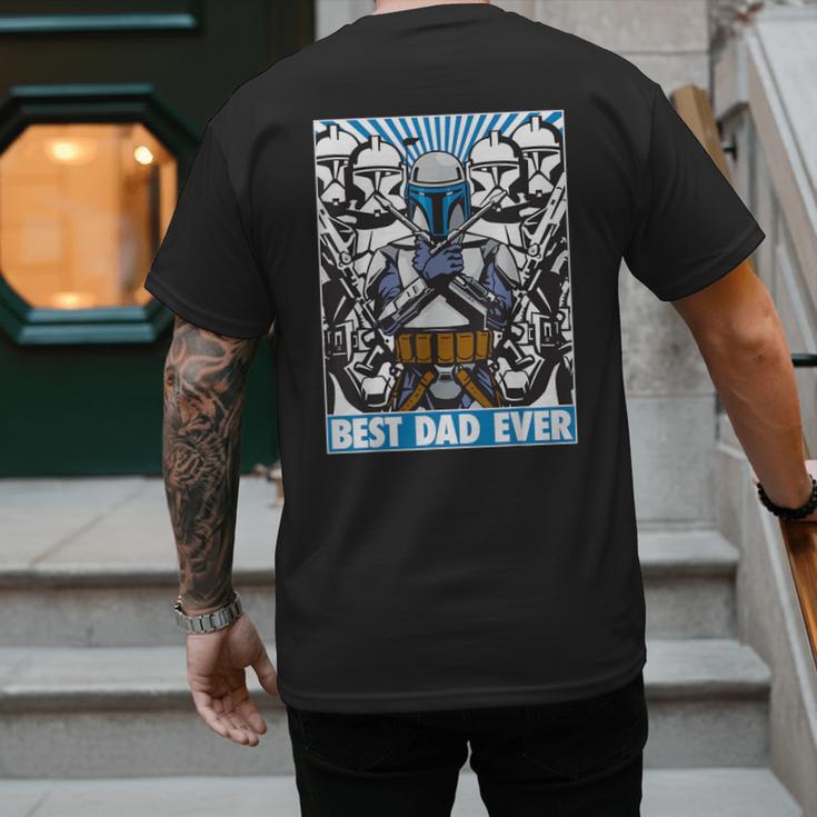 Star Wars Father's Day Jango Fett Best Dad Ever Men's Back Print T-Shirt