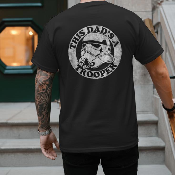 Star Wars Father's Day Stormtrooper This Dad Is A Trooper Circle Men's Back Print T-Shirt Star Wars Father's Day Stormtrooper This Dad Is A Trooper Circle Men's Back Print T-Shirt